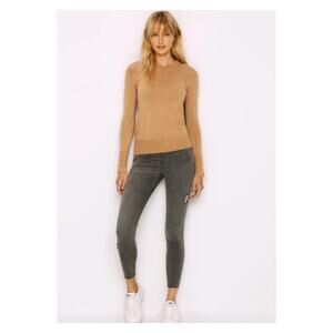 Spanx Gray Distressed Pull On Jeanish Leggings Sz.L